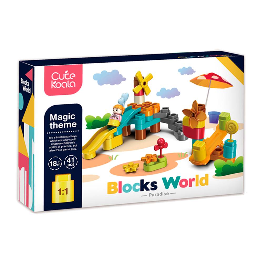 BLOCKS WORLD PARQUE DE JUEGOS ARMABLE- CUTE KOALA - IRION Juguetería - BLOCKS WORLD PARQUE DE JUEGOS ARMABLE- CUTE KOALA - IRION Juguetería -